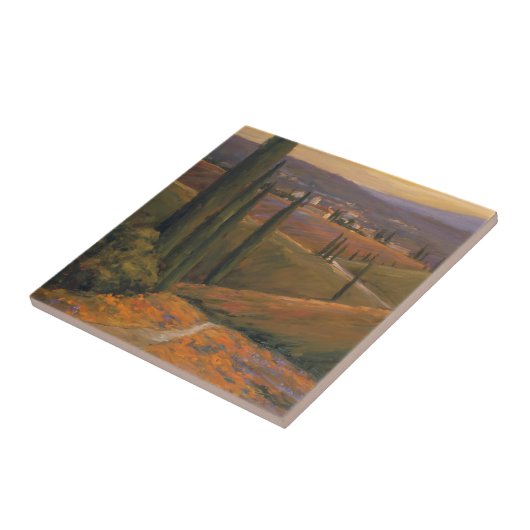 午後の歩行I タイル (側面)