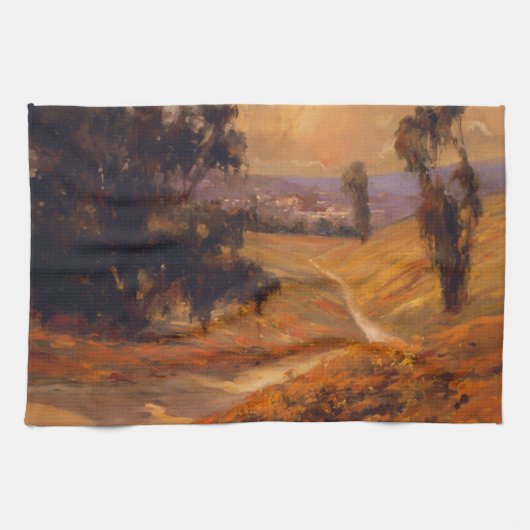 午後の歩行II キッチンタオル (横)