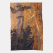 午後の歩行II キッチンタオル (縦)