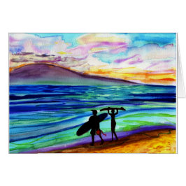 午後の波のレッスンLahaina