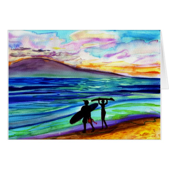 午後の波のレッスンLahaina (正面横)