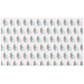 午後の紅茶パーティーの水彩パターン テーブルクロス (正面(横))