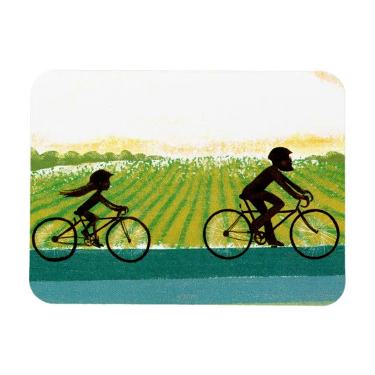 午後の車 マグネット (横)