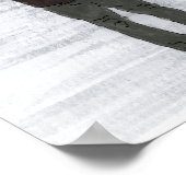 午後の雨の中のパリ。水彩画ポスター ポスター (角)