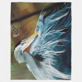 午後の風呂 フリースブランケット (正面)