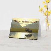 午後ムース父の日 カード (黄色い花)