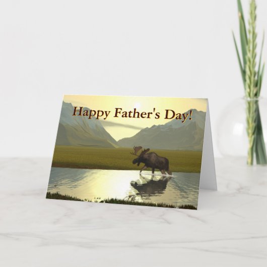 午後ムース父の日 カード (正面)