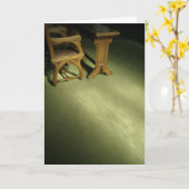 午後ライトプラハ2009年5月の教会席 カード (黄色い花)