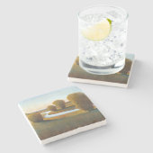 午後ライトV ストーンコースター (横)