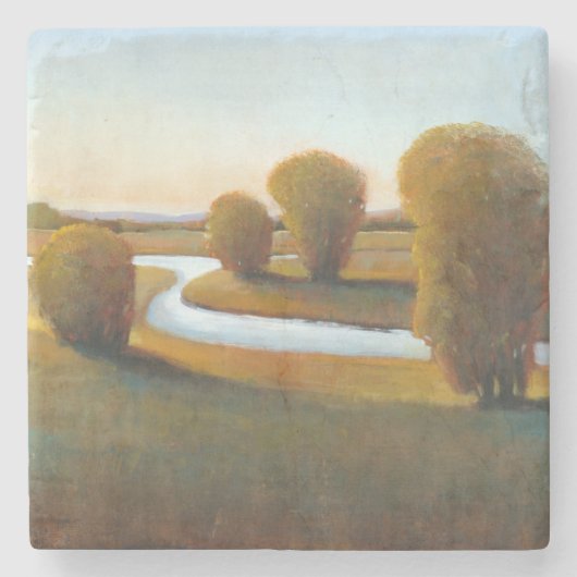 午後ライトV ストーンコースター (正面)