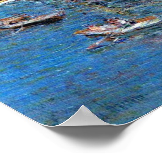 午後威厳がある、Childe Hasssamによる拍手 ポスター (角)