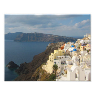 午後日曜日Santorini フォトプリント