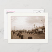 午後遅いボードウォーク(Coney Is., NY)はがき ポストカード (正面/裏面)