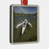 午後遅くに休息中のカヤック艦隊 メタルオーナメント (右)