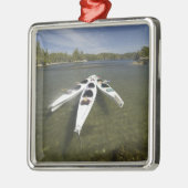 午後遅くに休息中のカヤック艦隊 メタルオーナメント (左)