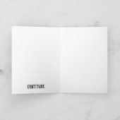 午後7時NYC感謝グリーティングカード(封筒つき) カード (内部)