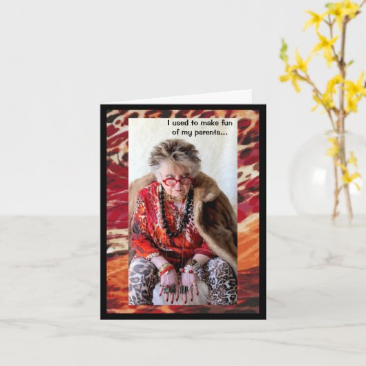 午後9時半の親就寝。 カード (黄色い花)