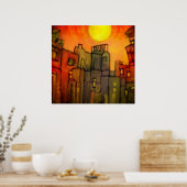 午後 ポスター (キッチン)