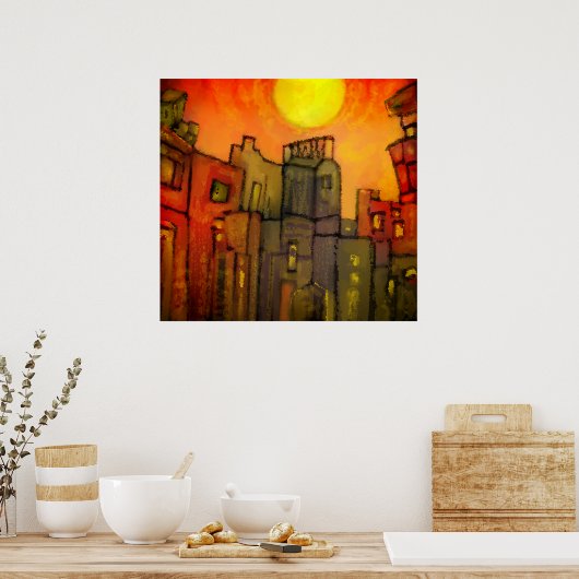 午後 ポスター (キッチン)