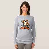 午睡時間を制覇 – 自信たっぽい勝利の猫 Tシャツ (正面フル)