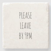 午離れ後9時までに ストーンコースター (正面)