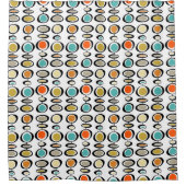 半はっきりした世紀のモダン抽象芸術界 シャワーカーテン (正面)