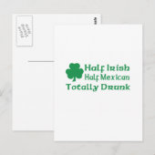 半アイルランド半メキシコ飲総 ポストカード (正面/裏面)