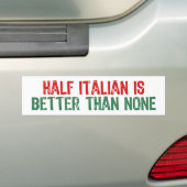 半イタリアン バンパーステッカー (車上)