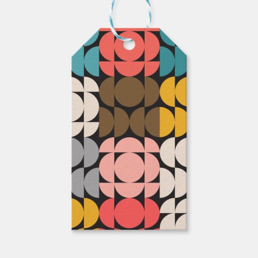 半エレガント世紀ギフトモダンラベル ギフトタグ (正面)