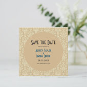 半エレガント世紀ダマモダンスクフォーマル結婚ズ セーブザデート (スタンド正面)