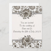 半カスタマイズフォーマル可能な招待状 招待状 (正面/裏面)