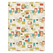 半カラフルモダン世紀の幾何学模様 テーブルクロス (正面)