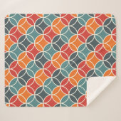 半カラフル世紀のスタイルパタモダンーン シェルパブランケット (正面(横))