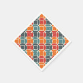 半カラフル世紀のスタイルパタモダンーン スタンダードカクテルナプキン (角)