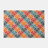 半カラフル世紀のスタイルパタモダンーン ドアマット (正面)