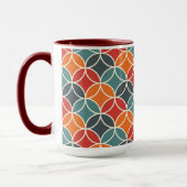 半カラフル世紀のスタイルパタモダンーン マグカップ (左)