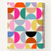 半カラフル世紀の抽象芸術パタモダンーン ノートブック (裏面)