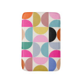 半カラフル世紀の抽象芸術パタモダンーン バスマット (正面縦)