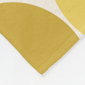 半カラフル世紀の抽象芸術パタモダンーン フリースブランケット (角)