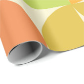 半カラフル世紀半円パターン ラッピングペーパー (ロールコーナー)