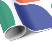 半カラフル円ジオメトリ ラッピングペーパー (ロールコーナー)