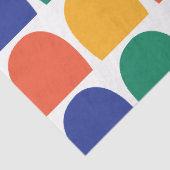 半カラフル円ジオメトリ 薄葉紙 (詳細)