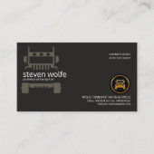 半クリエイティブのトラックのきれいな専門の輸送 名刺 (正面)