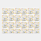 半クール世紀モダン ラッピングペーパーシート (正面)