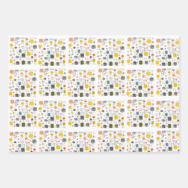 半クール世紀モダン ラッピングペーパーシート