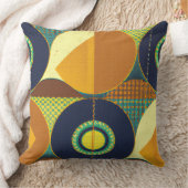 半コンテンポラリー世紀スタイル幾何学模様 クッション (ブランケット)