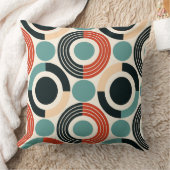 半コンテンポラリー世紀スタイル幾何学模様 クッション (ブランケット)