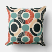 半コンテンポラリー世紀スタイル幾何学模様 クッション (正面)