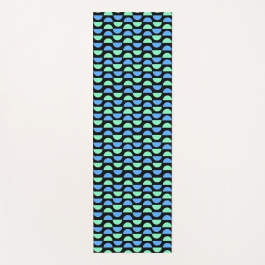 半スタイリッシュ径モダン幾何模様 ヨガマット (正面)