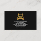 半トラック名ホルダー輸送ドライバー 名刺 (裏面)